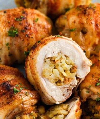 Jamie Oliver Stuffed Chicken Thighs