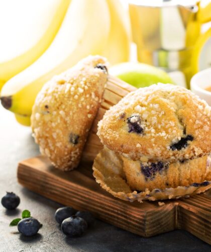 Jamie Oliver Blueberry And Banana Muffins