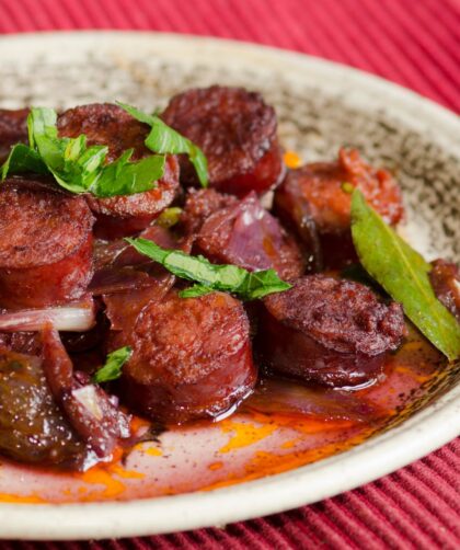 Jamie Oliver Glazed Chorizo Tapas