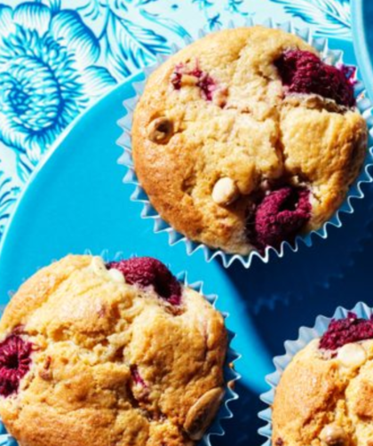 Jamie Oliver Raspberry And White Chocolate Muffins