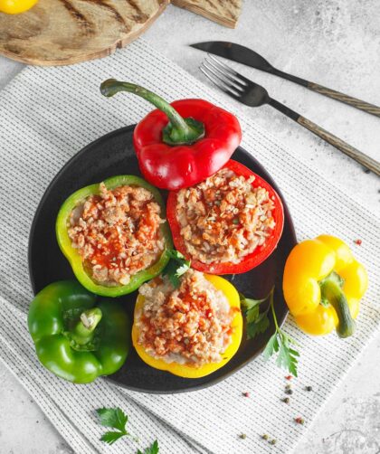 Jamie Oliver Rice Stuffed Peppers