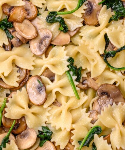 Jamie Oliver Spinach And Mushroom Pasta