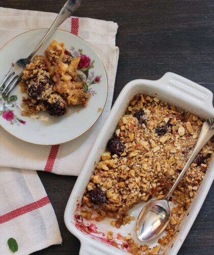 Jamie Oliver Apple And Blackberry Crumble