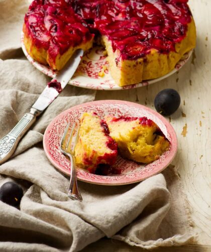 Jamie Oliver Upside Down Plum Cake