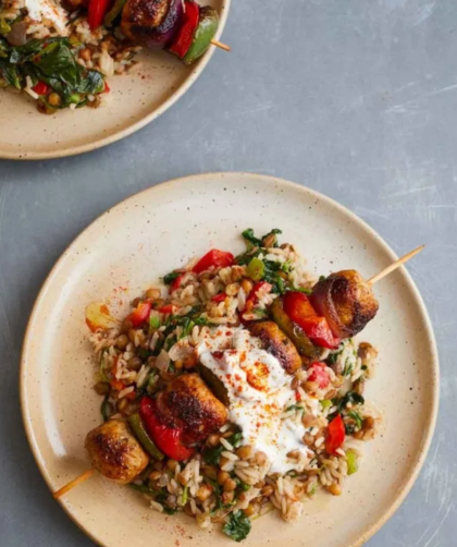 Jamie Oliver Meatball Kebabs