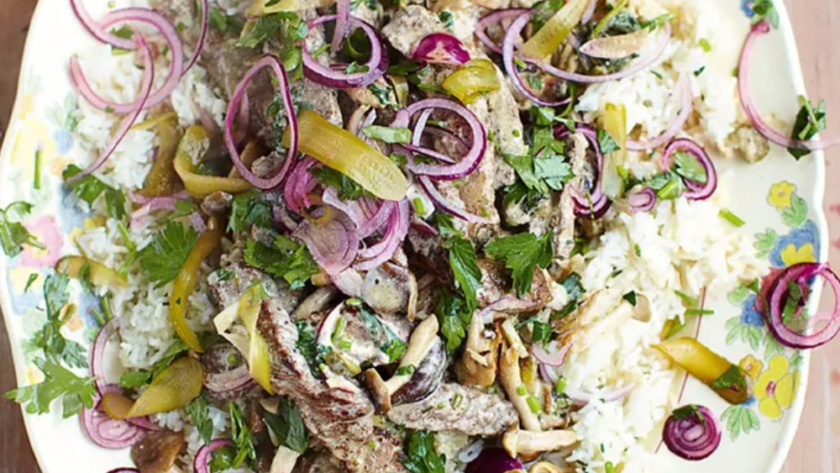 Jamie Oliver Beef Stroganoff 15 Minute Meals