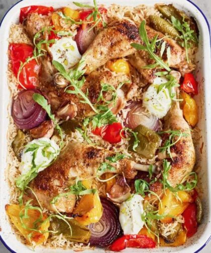 Jamie Oliver Cajun Chicken Tray Bake