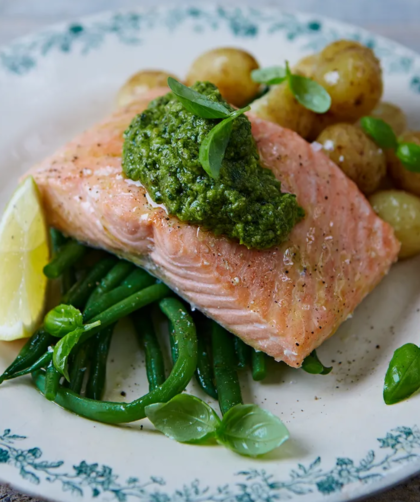 Jamie Oliver Pesto Salmon