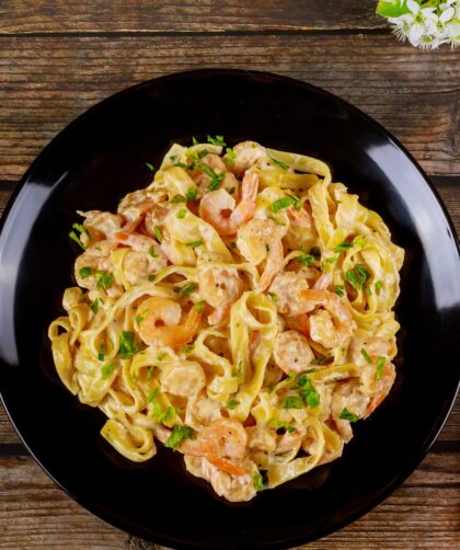 Jamie Oliver Creamy Prawn Linguine