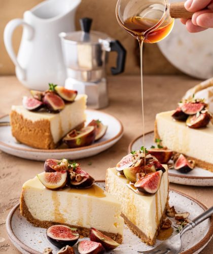 Jamie Oliver Baked Cheesecake With Fig Compote