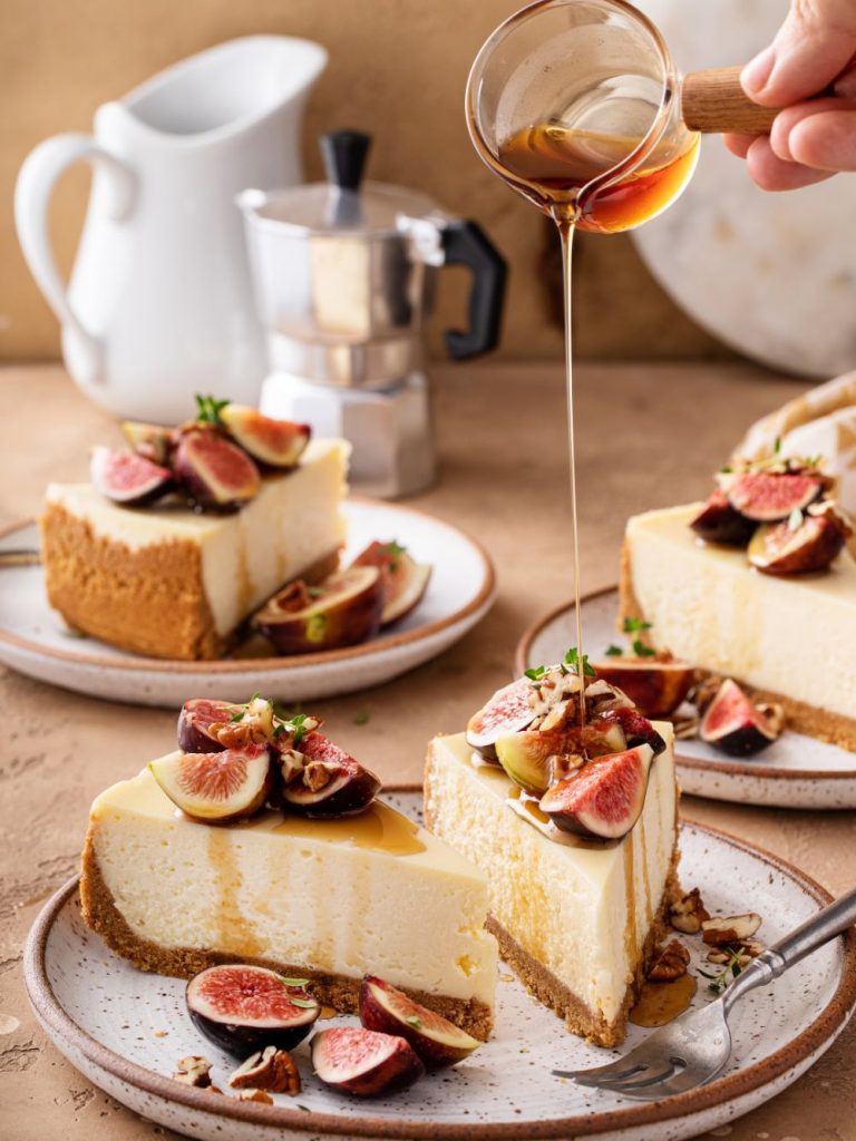 Jamie Oliver Baked Cheesecake With Fig Compote