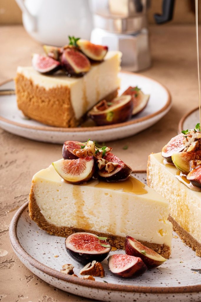 Jamie Oliver Baked Cheesecake With Fig Compote