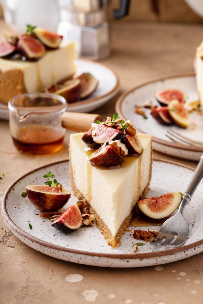 Jamie Oliver Baked Cheesecake With Fig Compote