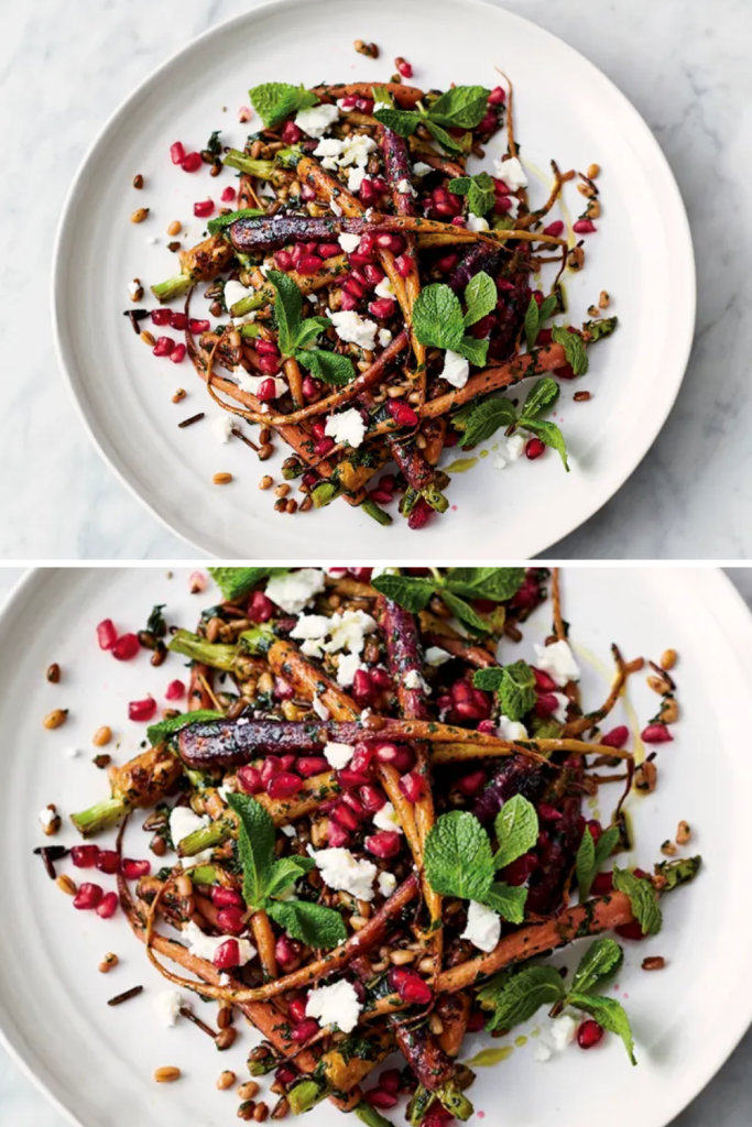 jamie oliver 5 ingredients Carrot pomegranate salad