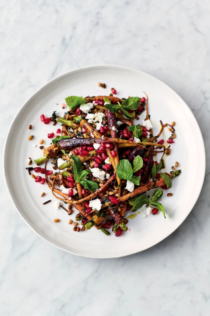 jamie oliver 5 ingredients Carrot pomegranate salad