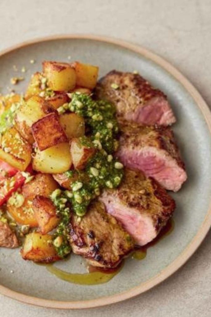 Jamie Oliver 5 Ingredients Pesto Steak 