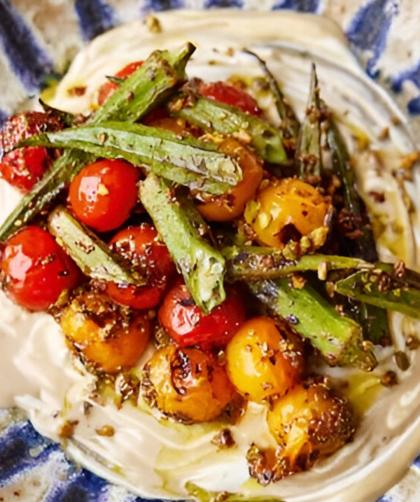 Jamie Oliver 5 Ingredients Charred Okra Salad