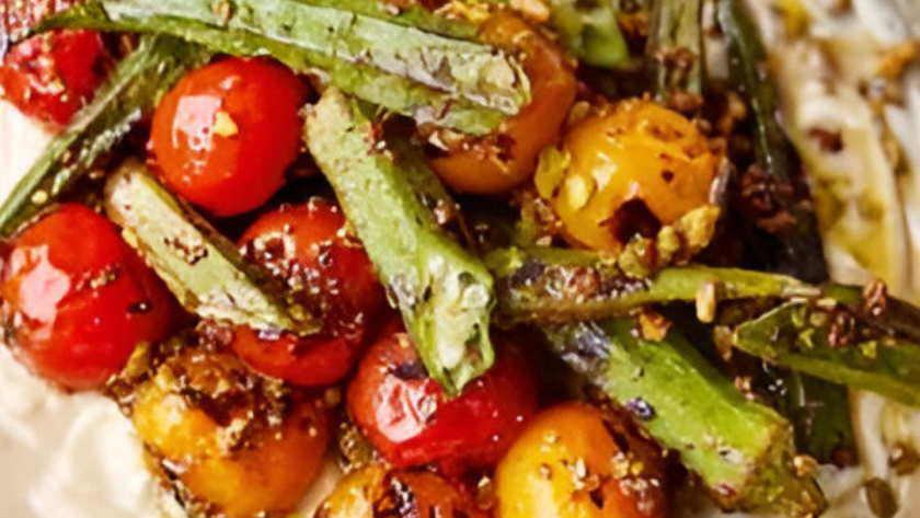 Jamie Oliver 5 Ingredients Charred Okra Salad