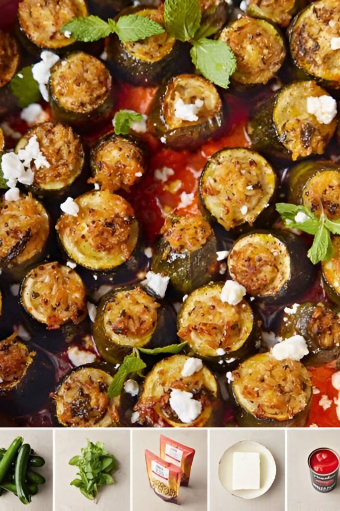 Jamie Oliver 5 Ingredients Stuffed Courgettes