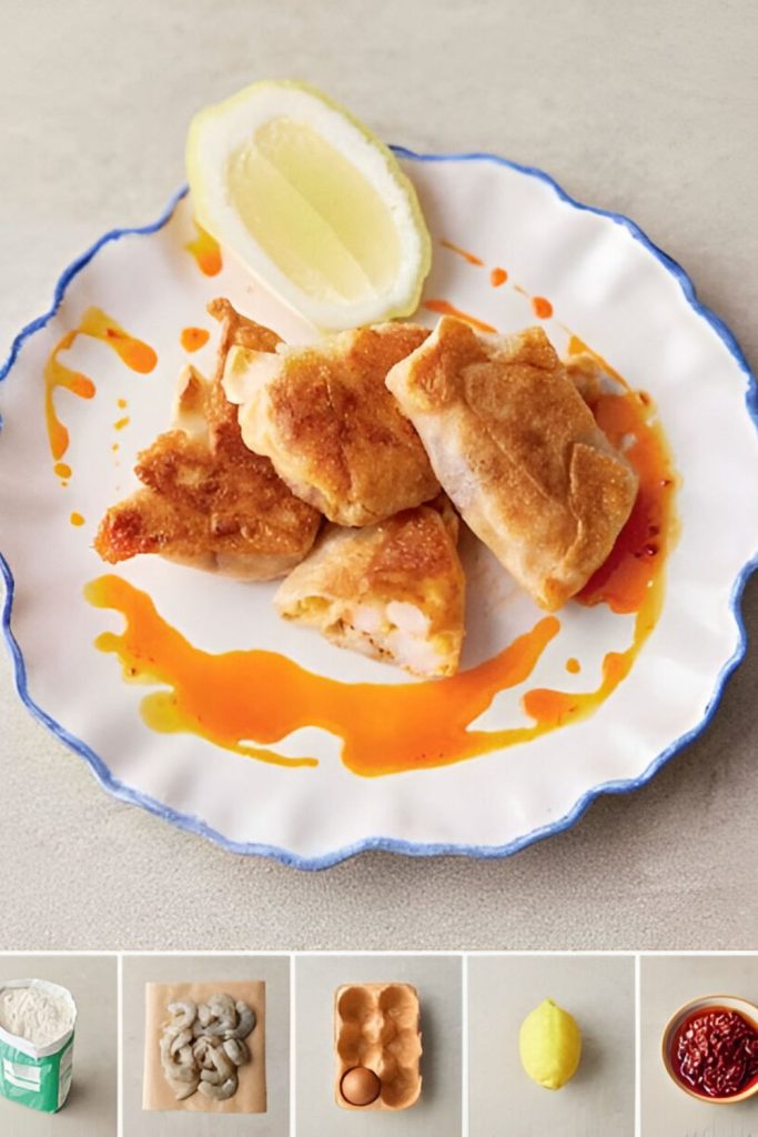 Jamie Oliver 5 Ingredients Crispy Prawn Parcels