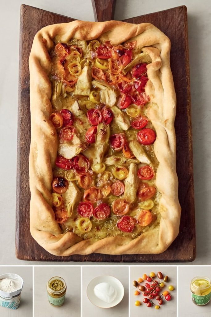 Jamie Oliver 5 Ingredients Traybaked Pesto Pizza Pie