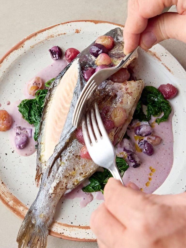 Jamie Oliver 5 Ingredients Bream & Roasted Grapes