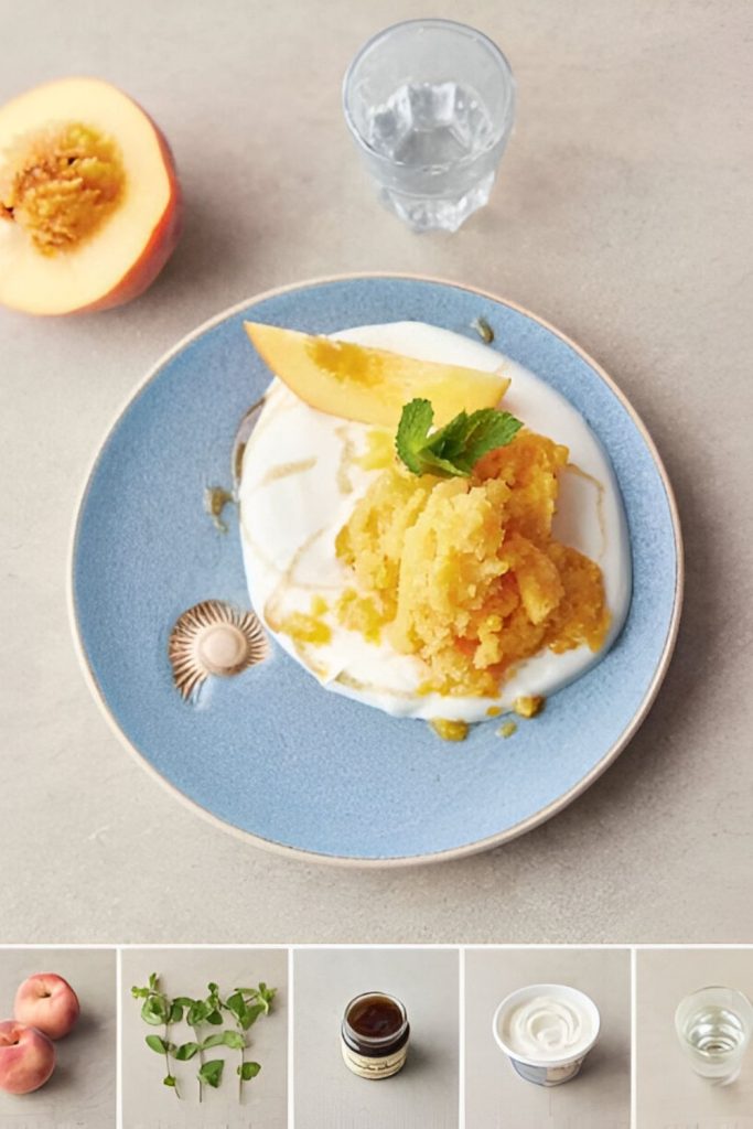 Jamie Oliver 5 Ingredients Peach Granita