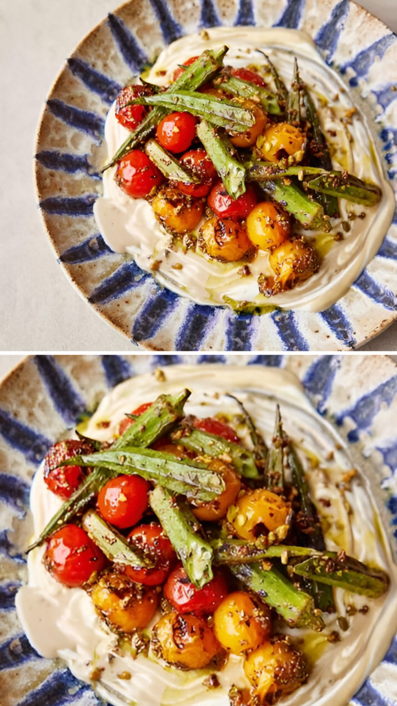 Jamie Oliver 5 Ingredients Charred Okra Salad