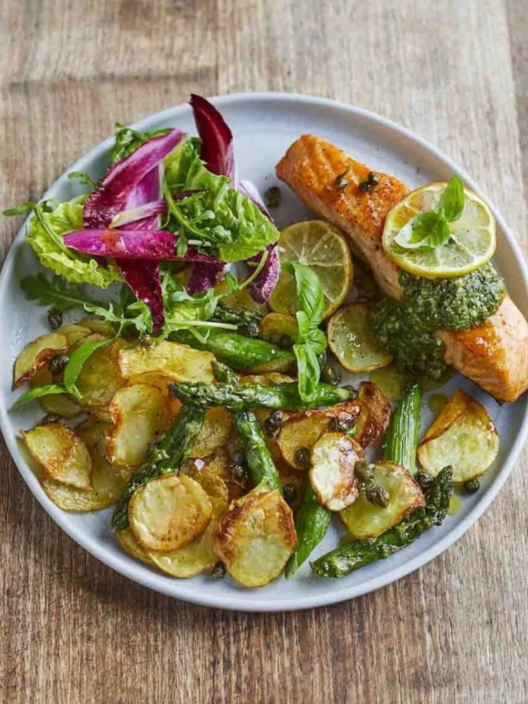 Jamie Oliver Air Fryer Salmon With Crispy Potatoes