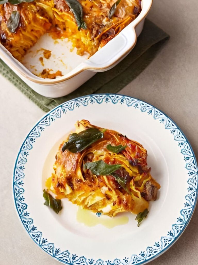 Jamie Oliver 5 Ingredients Roasted Squash Lasagne