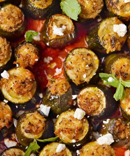 Jamie Oliver 5 Ingredients Stuffed Courgettes