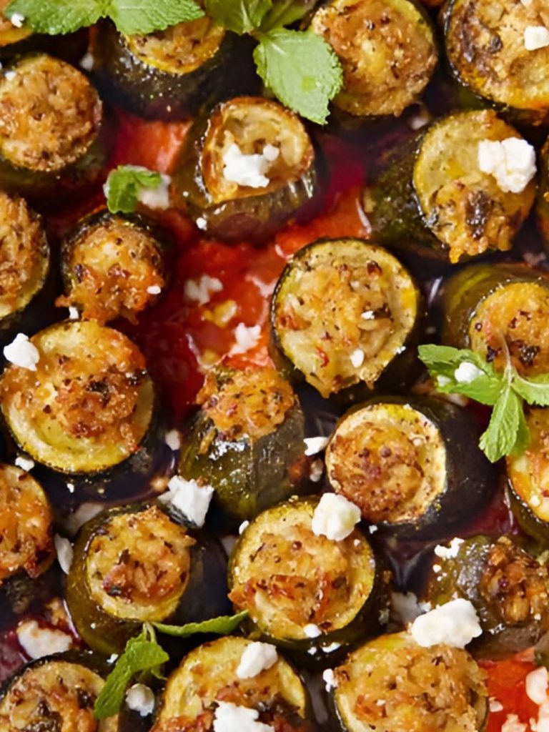 Jamie Oliver 5 Ingredients Stuffed Courgettes