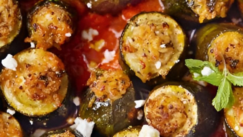 Jamie Oliver 5 Ingredients Stuffed Courgettes