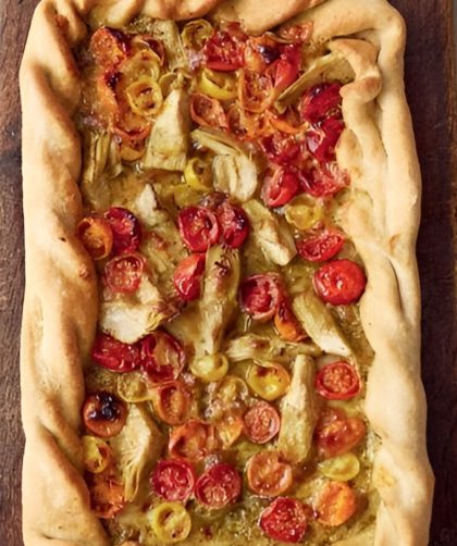 Jamie Oliver 5 Ingredients Traybaked Pesto Pizza Pie