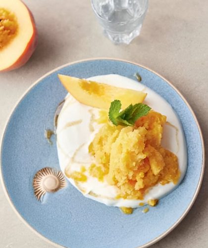 Jamie Oliver 5 Ingredients Peach Granita