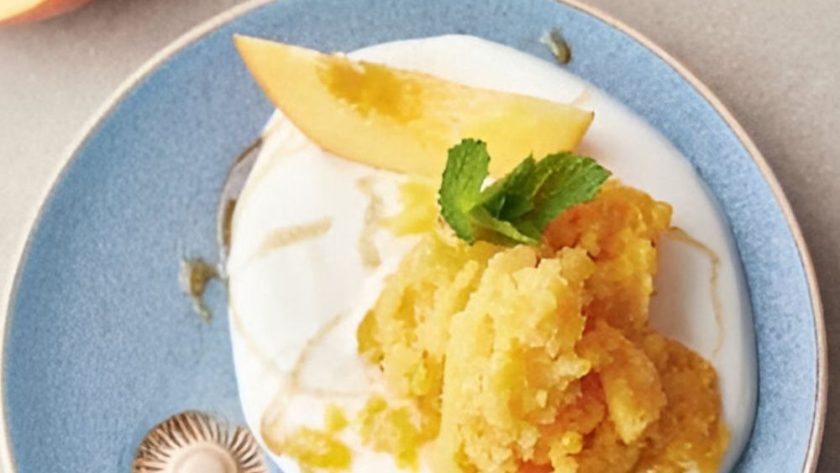 Jamie Oliver 5 Ingredients Peach Granita