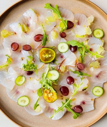 Jamie Oliver 5 Ingredients Elegant Fish Carpaccio