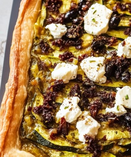 Jamie Oliver 5 Ingredients Minty Courgette Tart