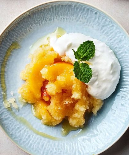 Jamie Oliver 5 Ingredients Peach Granita