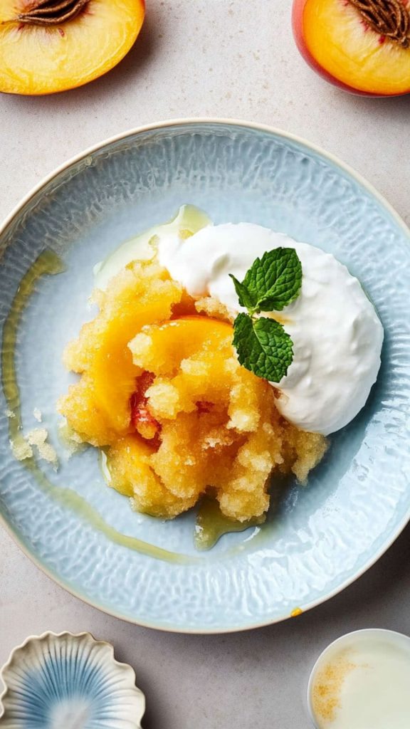 Jamie Oliver 5 Ingredients Peach Granita