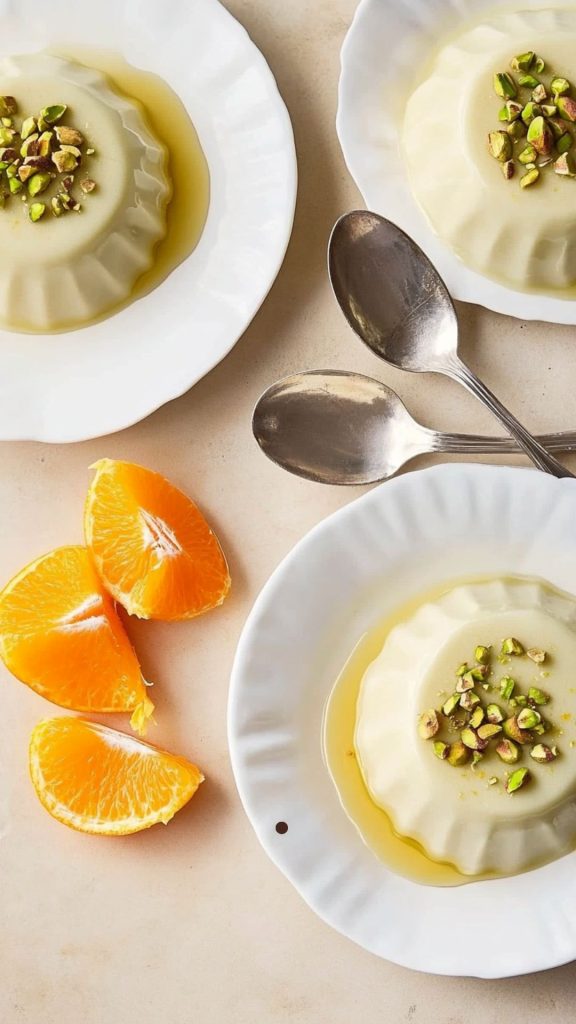 Jamie Oliver 5 Ingredients Pistachio Panna Cotta