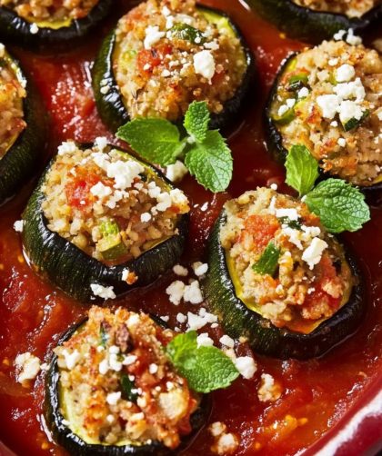 Jamie Oliver 5 Ingredients Stuffed Courgettes