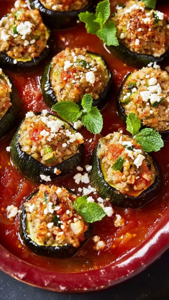 Jamie Oliver 5 Ingredients Stuffed Courgettes