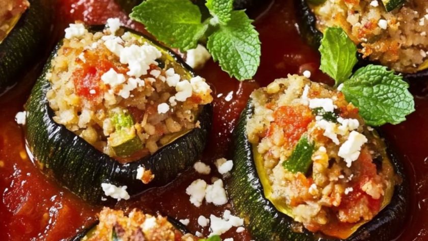 Jamie Oliver 5 Ingredients Stuffed Courgettes