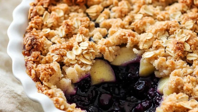 Jamie Oliver Apple And Blueberry Crumble