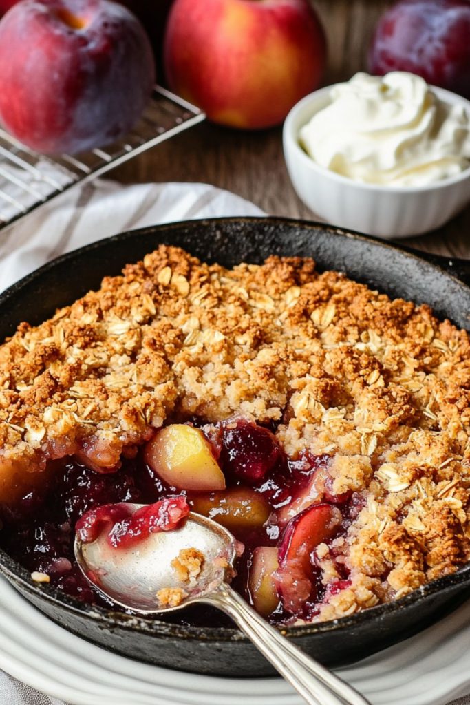 Jamie Oliver Apple And Plum Crumble