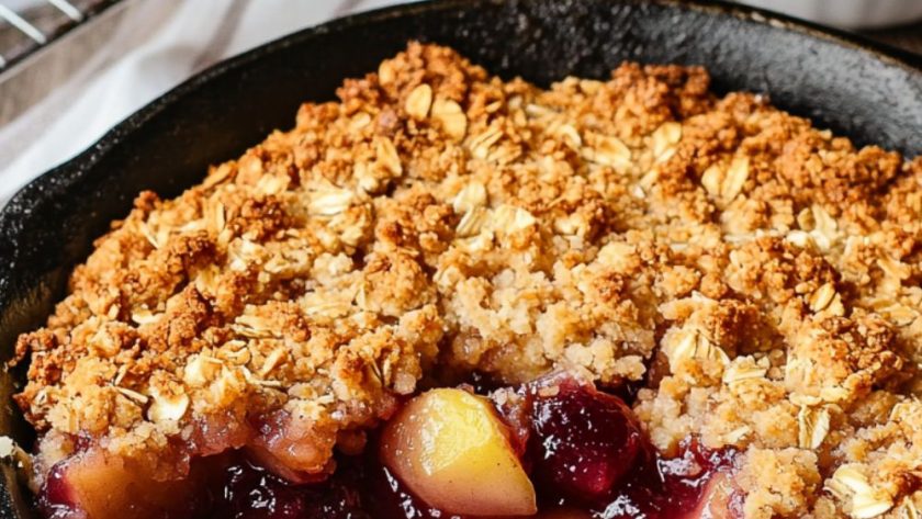 Jamie Oliver Apple And Plum Crumble