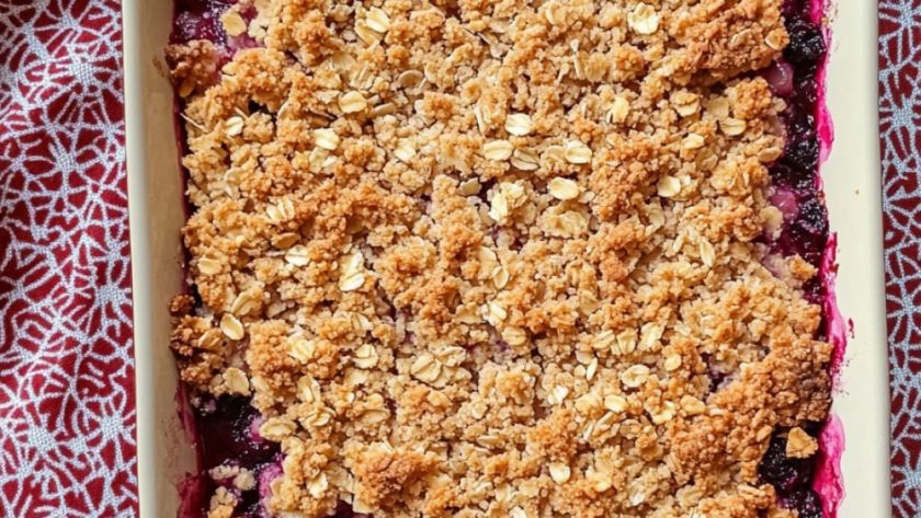 Jamie Oliver Apple And Raspberry Crumble