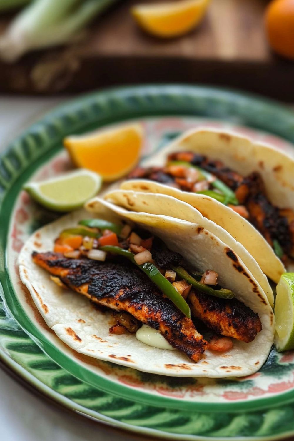 Jamie Oliver Blackened Fish Tacos