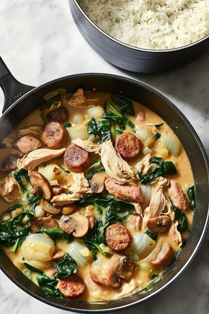 Jamie Oliver Chicken, Sausage & Mushroom Stew